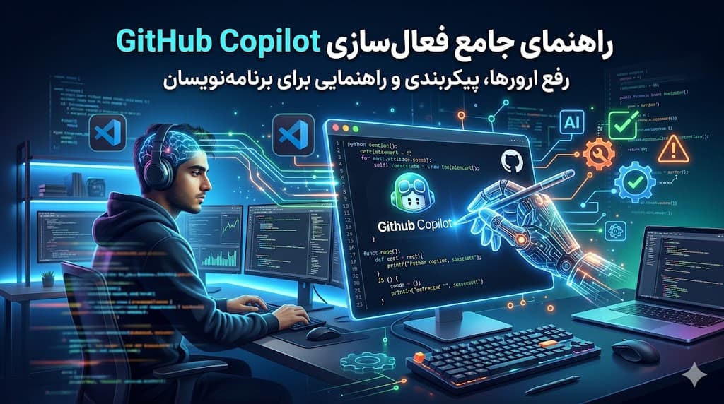 راهنمای جامع فعالسازی GitHub Copilot؛ رفع ارورهای اکانت برنامهنویسان (۲۰۲۶)