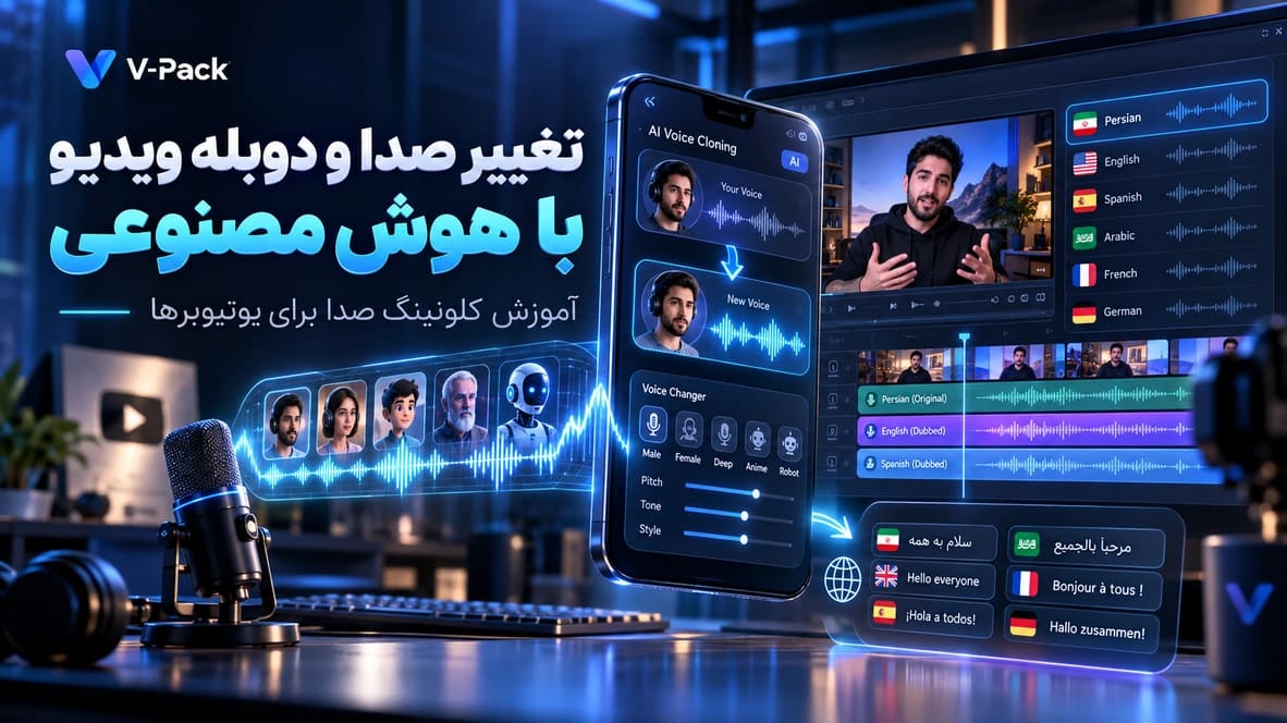 تغییر صدا با هوش مصنوعی؛ آموزش دوبله و کلونینگ صدا برای یوتیوب