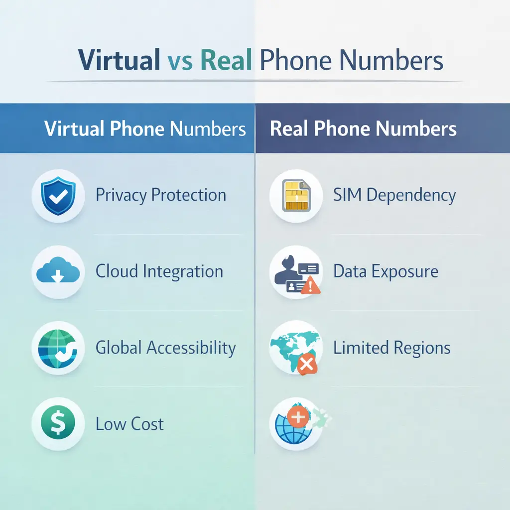 مزایای شماره مجازی دائمی در مقایسه با شماره واقعی