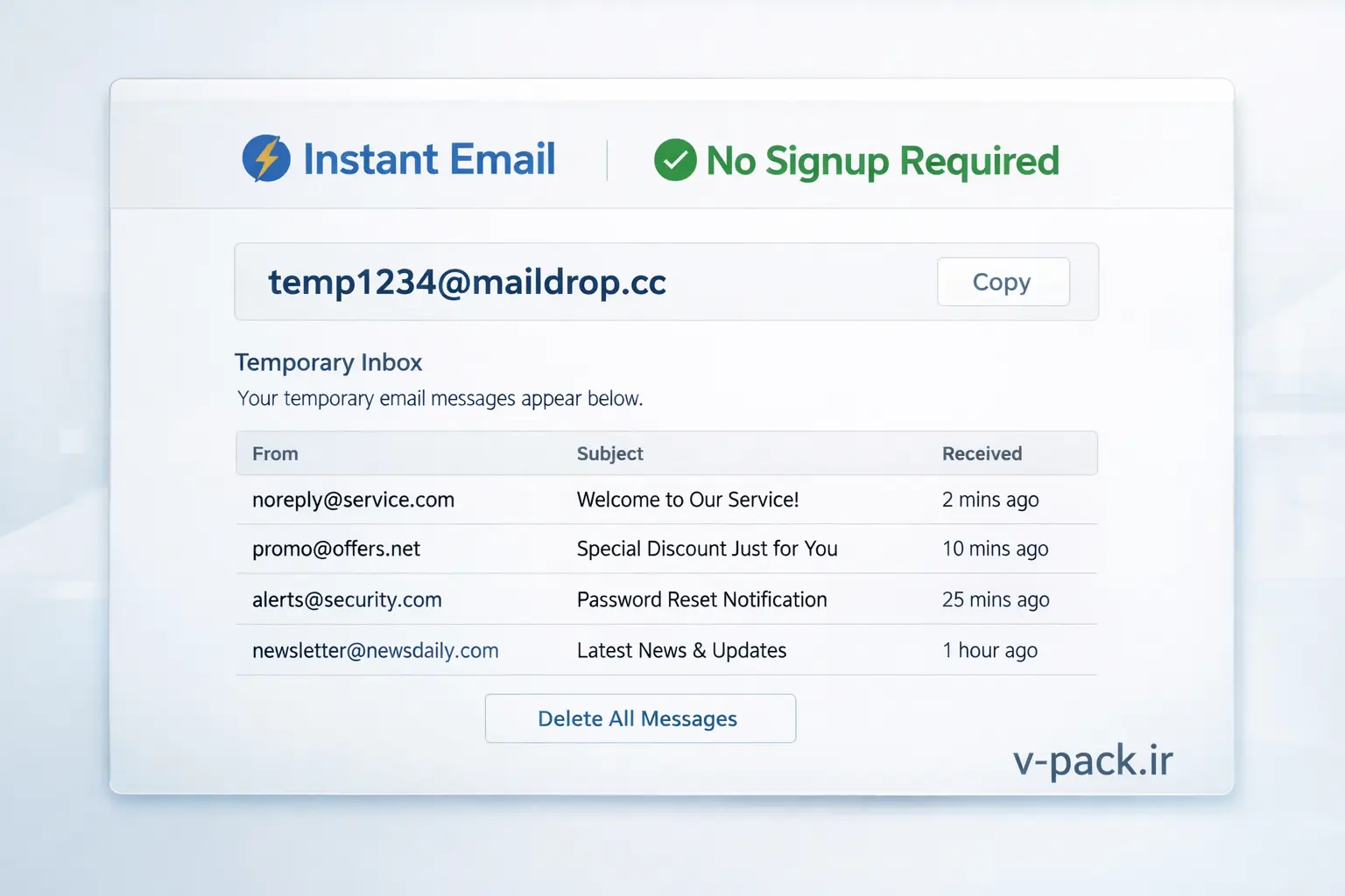 &nbsp;روش‌های ساخت ایمیل موقت بدون نیاز به ثبت‌نام